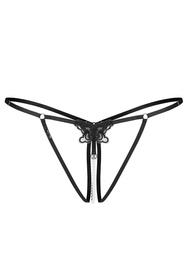 Obsessive Selisme stringi otwarte z paseczkami black