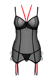 Gorset sexy Obsessive Glandez corset czarny