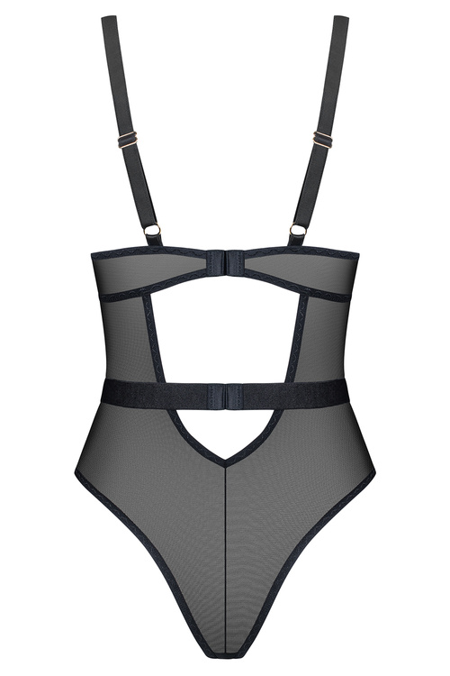 Obsessive Vila Blanes teddy body z fiszbinami multicolor