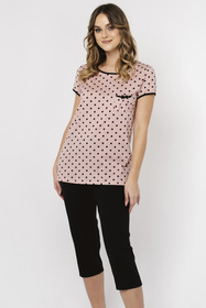 Italian Fashion Bonilla kr.r. sp.3/4 Nocna piżama, druk/czarny