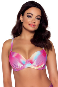 Kostium kąpielowy biustonosz usztywniany Ava SK-163 pastel tie dye