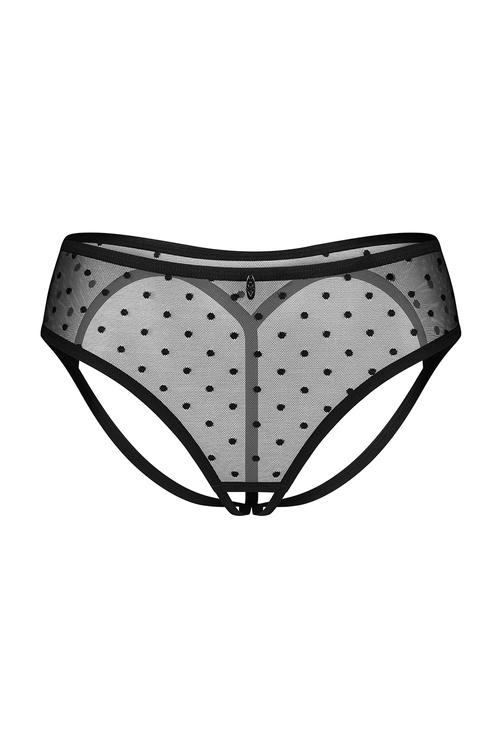Figi otwarte Obsessive Nuites crotchless panties black