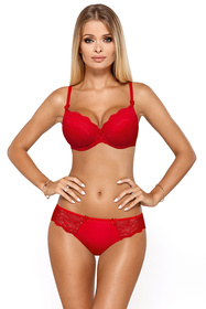 Biustonosz push-up PariPari Vesta red