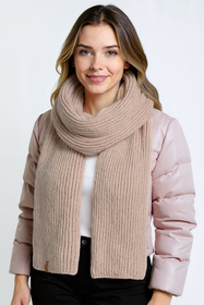 Komplet czapka+szalik Vivisence 70113Kmpl beżowy