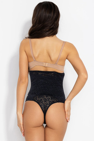 Gorset długi Mitex Super Talia String New czarny
