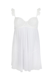 Nocna komplet koszulka + stringi Avanua Milagros chemise white 