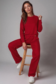 Komplet bluza+spodnie Vivisence 9205kmpl czerwony