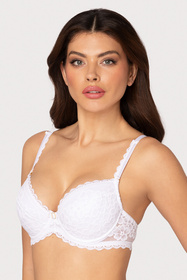 Biustonosz push-up Róża Gizela biały