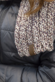 Komplet czapka+szalik Vivisence 7086Kmpl różowy