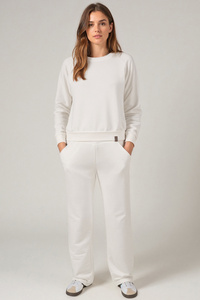 Komplet bluza+spodnie Vivisence 9205kmpl biały