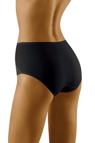 Wol-Bar Eco-Ma Majtki wysokie figi, czarny