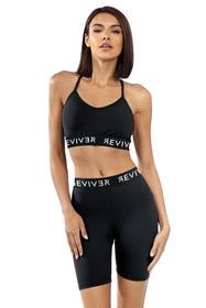 Reviver F5523 Top fitness, czarny-biel