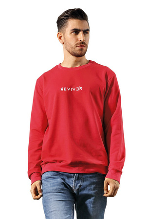 Bluza nierozpinana Reviver F5605 czerwony