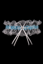 Julimex PW 27 Praga Wyrób pończoszniczy podwiązka, biało-niebieski