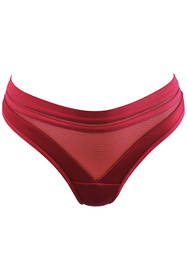 Axami V-12025 stringi z wysoką talią bordowy