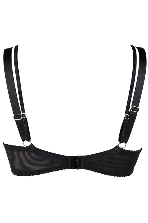 Biustonosz push-up Axami V-10231 czarno-niebieski