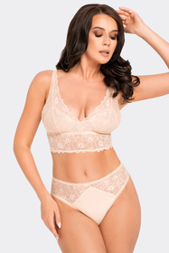 Majtki wysokie figi Babell BBL 191 beżowy