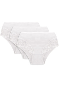 Wysokie figi Vivisence 4008 3-pack biały