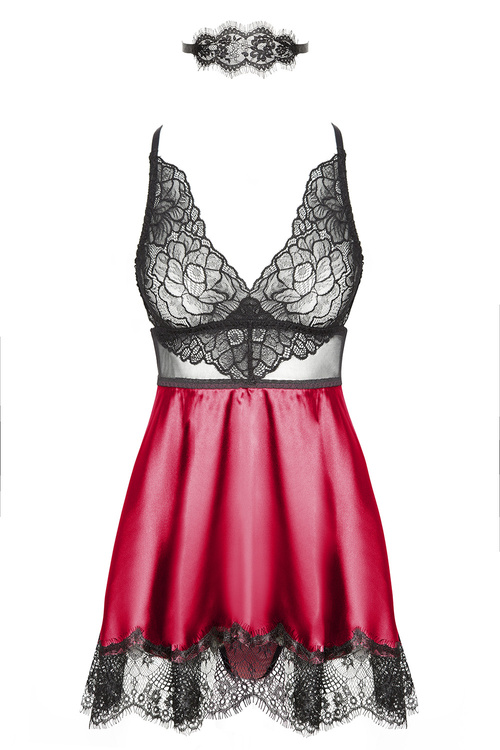 Komplet koszulka + stringi Beauty Night Eve chemise BN6545 purple