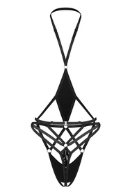 Body sexy Obsessive Keira Lise crotchless teddy czarny