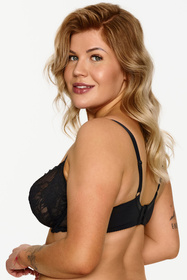 Lupo 2624 BIG biustonosz miękki dla pełniejszego biustu czarny