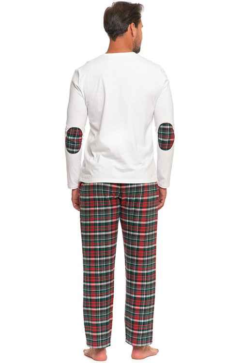 Piżama Moraj PDM6900-001 patt 1-white/green/red
