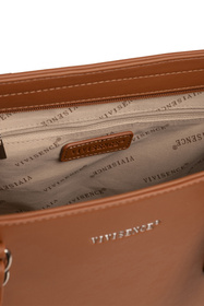 Vivisence T0017 torebka na ramię z zamkiem brown