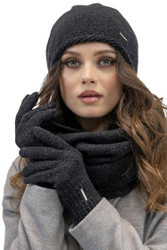 Rękawiczki Vivisence 7208 czarny melanż