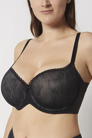 Biustonosz usztywniany Selene Violeta negro