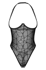 Obsessive Olianna body z otwartym krokiem i fiszbinami black