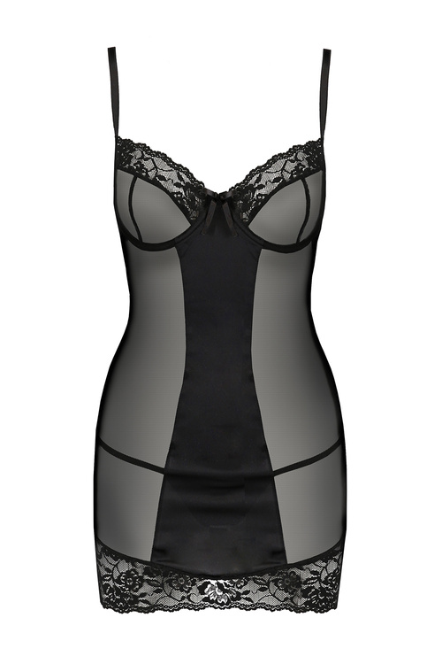 Nocna komplet koszulka + stringi Avanua Melek chemise black