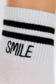 Moraj CSL200-898 skarpetki za kostkę bawełniane biały