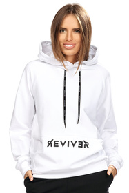 Reviver F5576 Bluza nierozpinana, biały