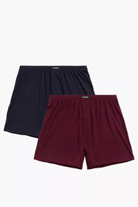 Bokserki Atlantic 2MBX-054 2-pack wino/khaki