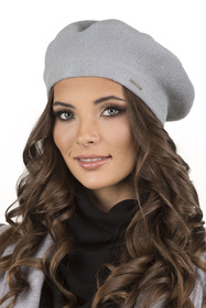 Vivisence 7005Kmpl Komplet beret+szalik, jasnoszary