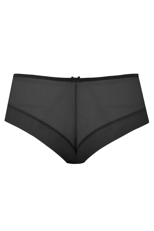 Le Vernis Romance LV-SZ20 szorty z tiulu i haftu czarny