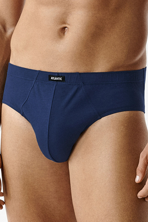 Atlantic 6SMP-001 slipy męskie klasyczne 6-pack bawełna, niebieski ciemny/granat/zielony/brąz/grafit/denim