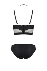 Nocna komplet biustonosz + figi Casmir Lagerta set black 