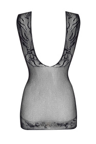 Beauty Night Brenda BN6626 koszulka z koronką i siateczką black