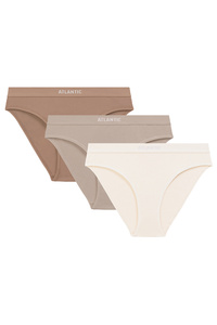 Atlantic 3CLP-012B figi klasyczne 3-pack z bawełny ecru/beżowy/beżowy ciemny