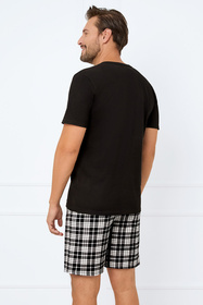 Piżama Italian Fashion Klark kr.r. kr.sp. czarny/druk