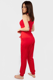 Komplet top+spodnie Dkaren DK-K-B5 czerwony