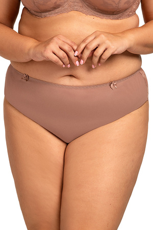 Nessa Ana N01 figi koronkowe, klasyczny krój beż