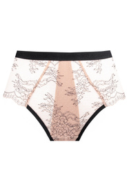 Unikat Atina figi z wysokim stanem i koronką beż-czarny