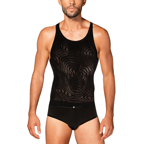 Koszulka bez rękawów Obsessive T103 sleeveless czarny