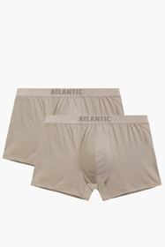 Atlantic 2BMH-012 bokserki 2-pack modal i bawełna pima biały