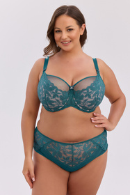 Gaia 1354M Melanie Maxi biustonosz półusztywniany koronka zielony