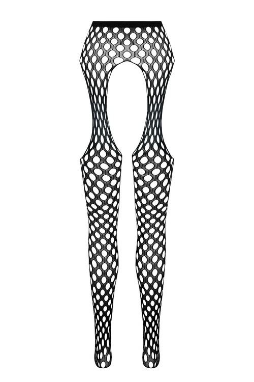 Passion ECO S003 Wyrób pończoszniczy pończochy z pasem, black