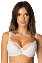 Biustonosz półusztywniany Róża Saraja biały