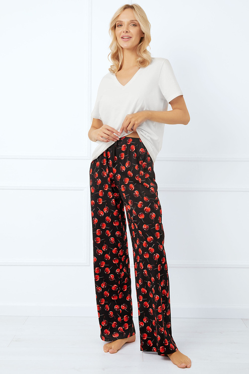 Spodnie dres Italian Fashion Cherry dł.sp. druk/czarny